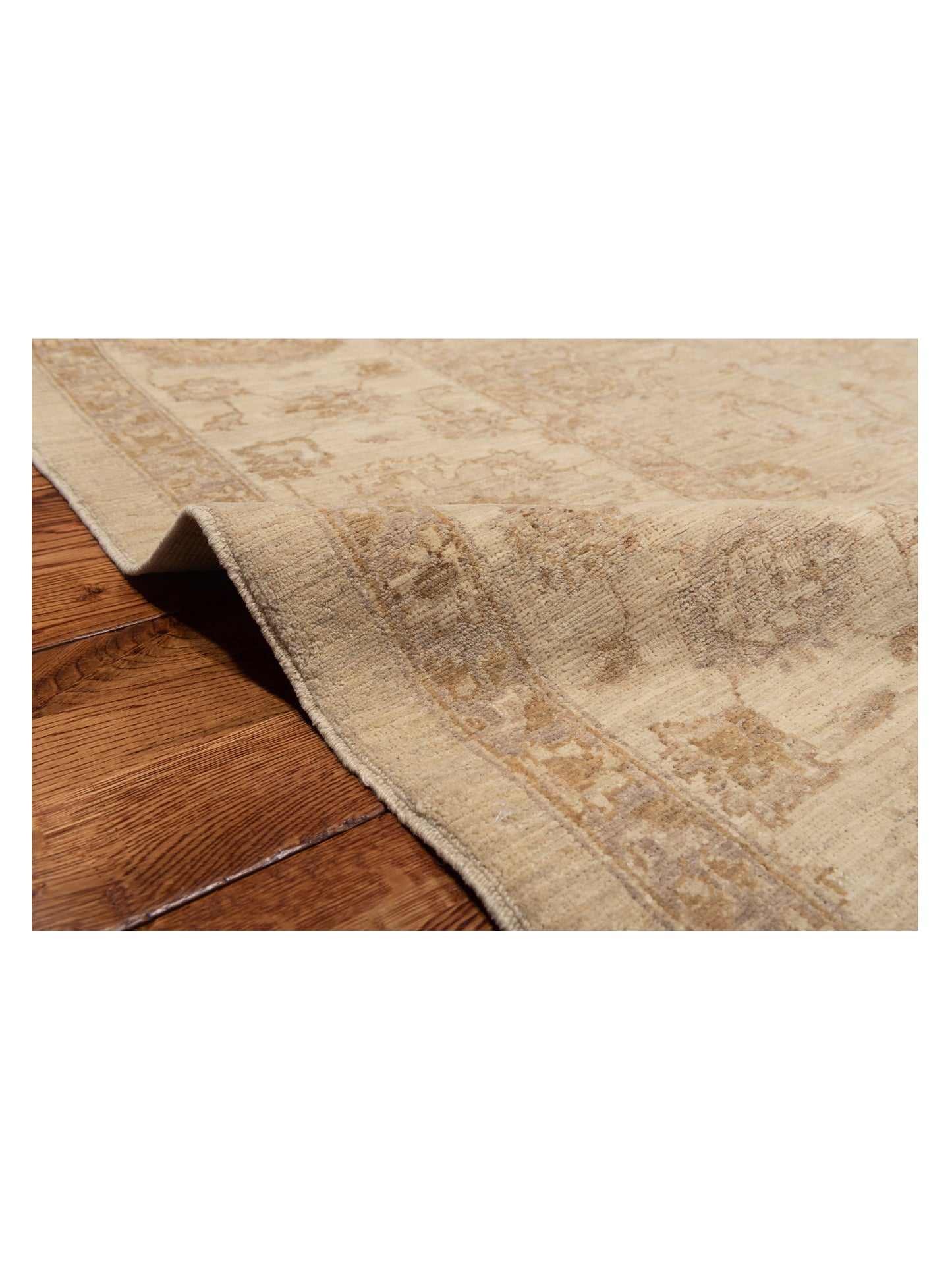 Lailora Silver Ivory 8.1x9.7 Hand Knotted Rug