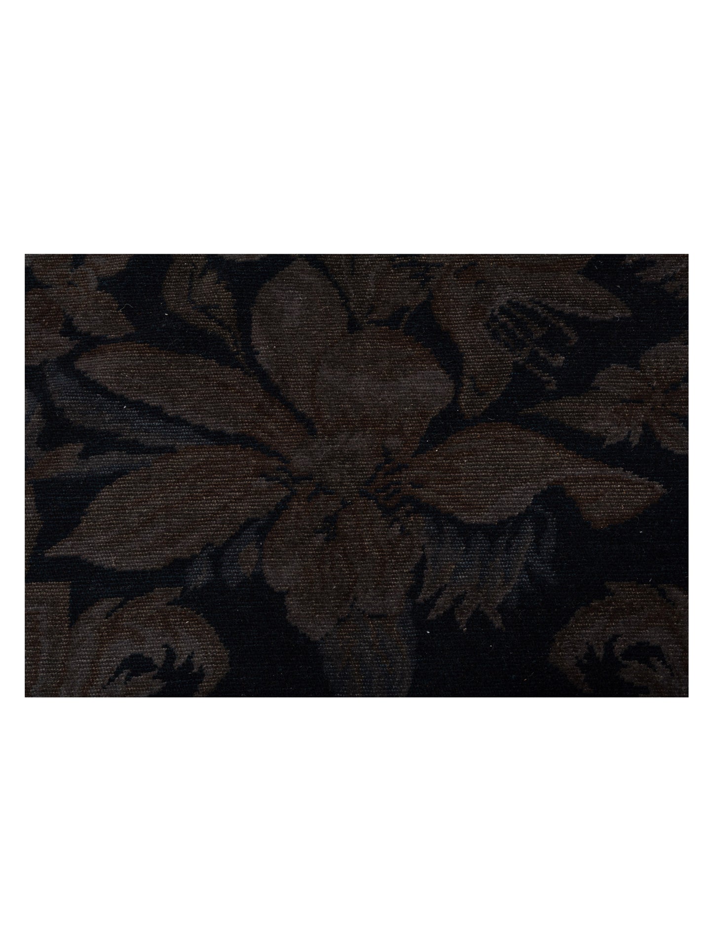 Vintage Charcoal 9.9x12 Hand Knotted Rug