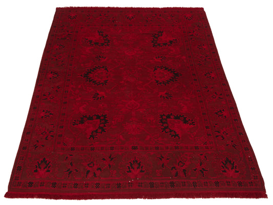 Vintage Red 5.9x7.10 Hand Knotted Rug