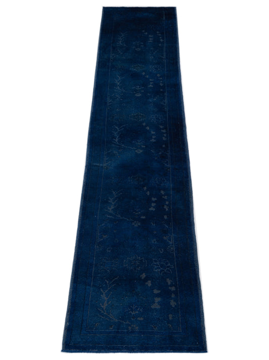 Vintage Blue 2.8x14.5 Hand Knotted Rug