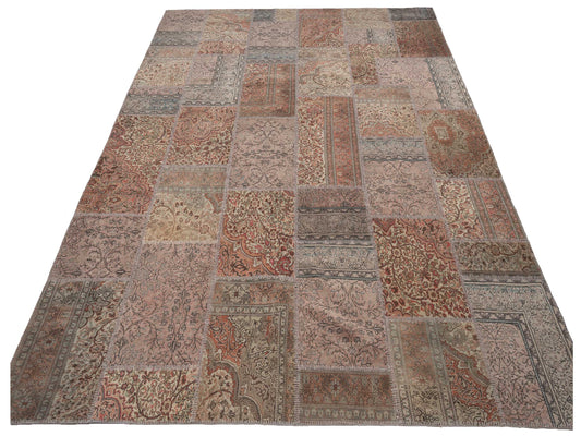 Patchwork Multi 9.11x13.1 Hand Knotted Rug