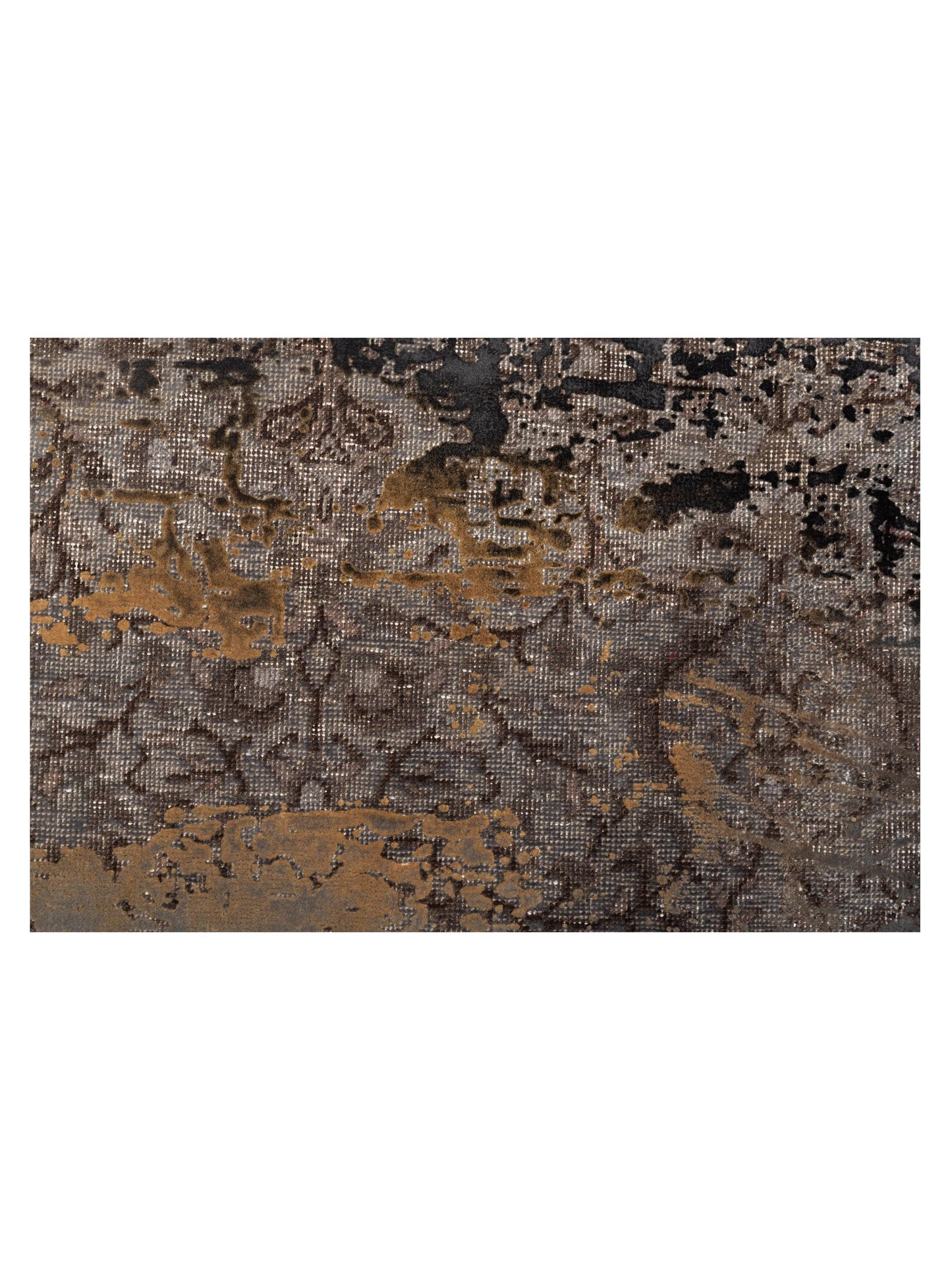 Vintage Gray 6.6x9.7 Hand Knotted Rug