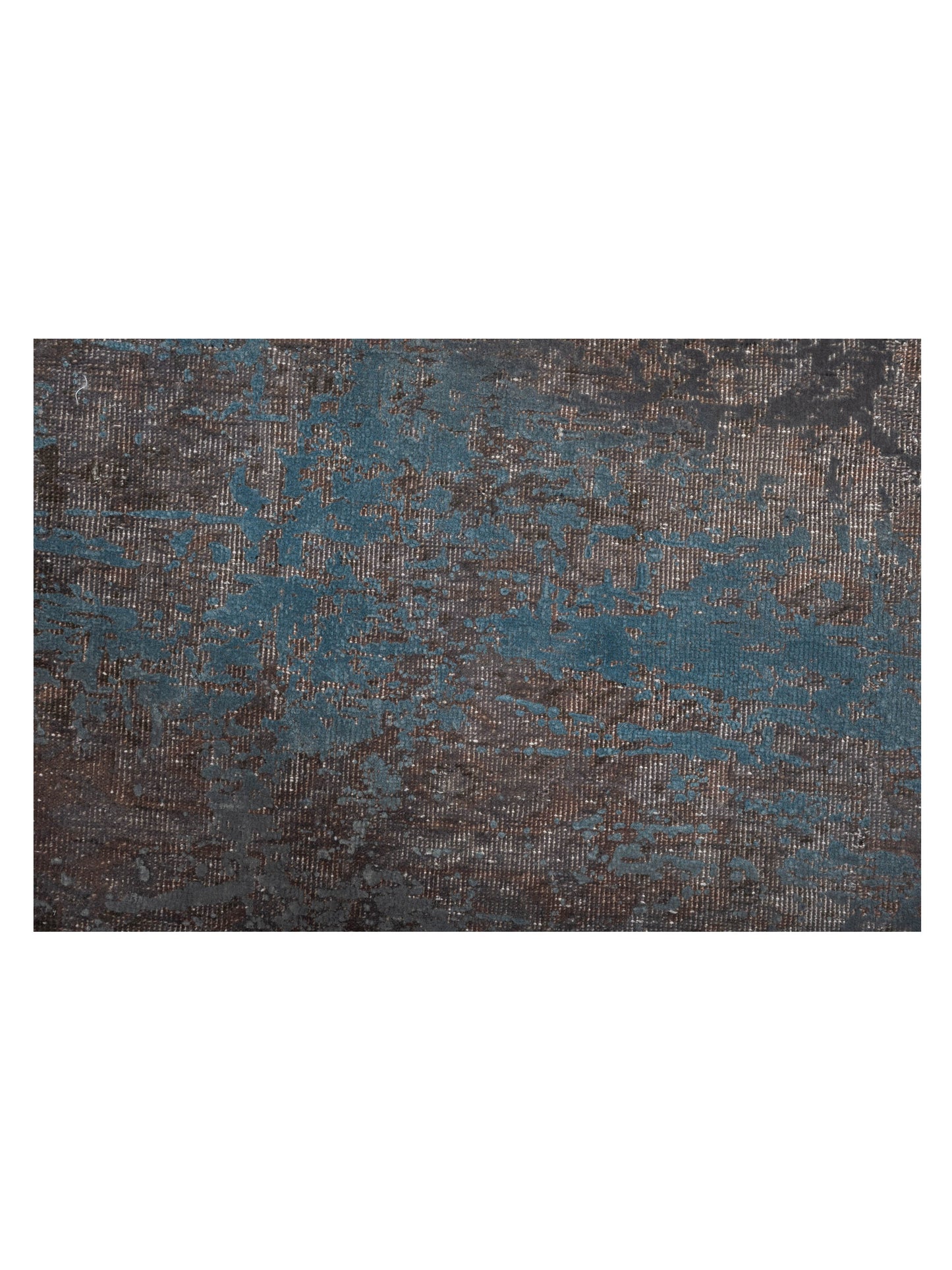 Vintage Gray 6.7x9.6 Hand Knotted Rug