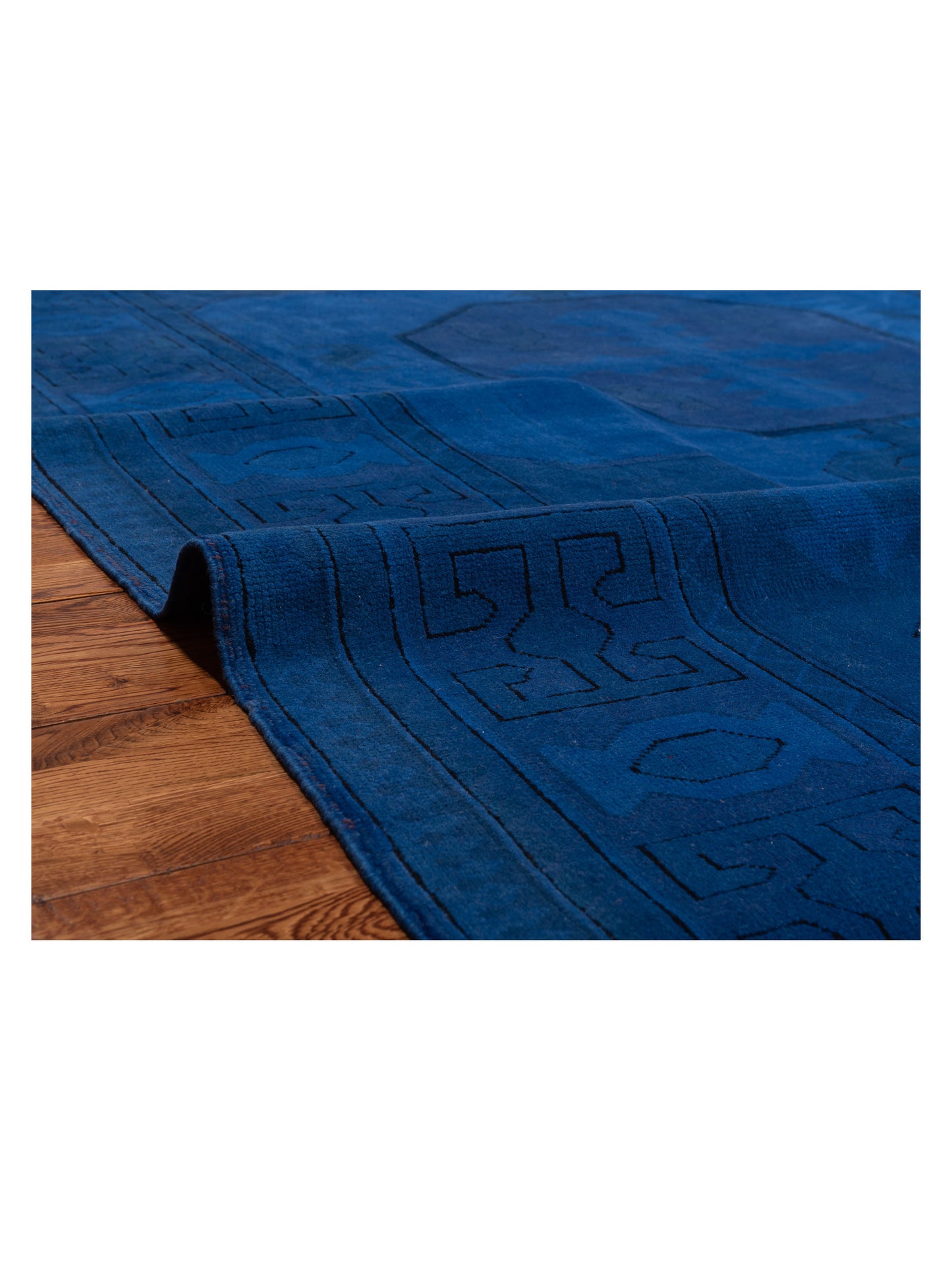 Vintage Indigo 7.2x9.10 Hand Knotted Rug