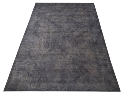 Vintage Gray 11.10x16.9 Hand Knotted Rug