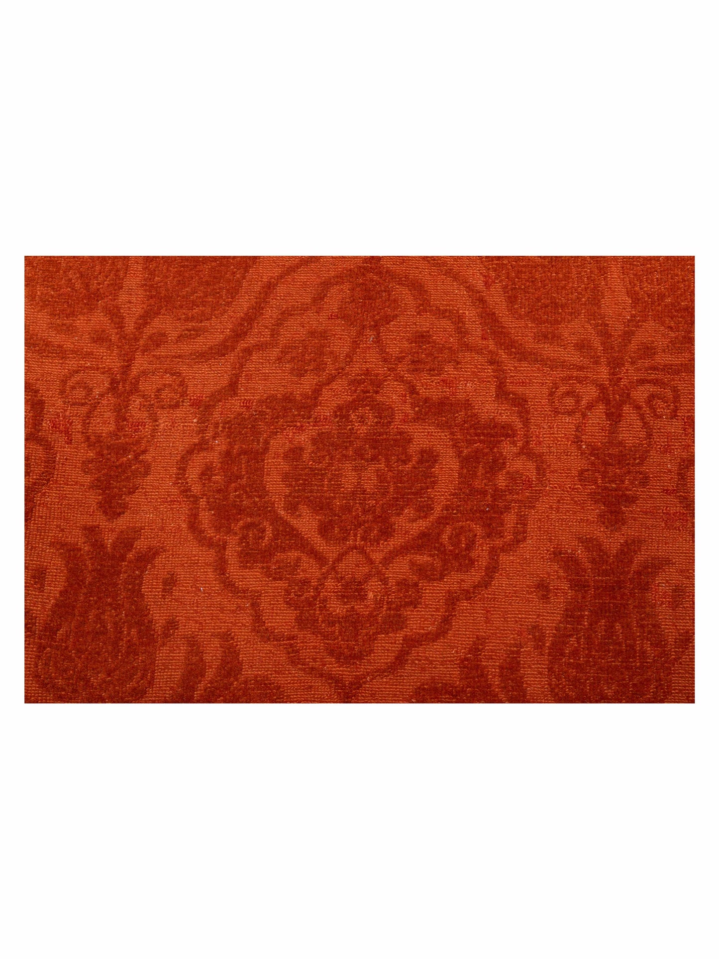 Rechromia Orange Orange 8.4x9.11 Hand Knotted Rug