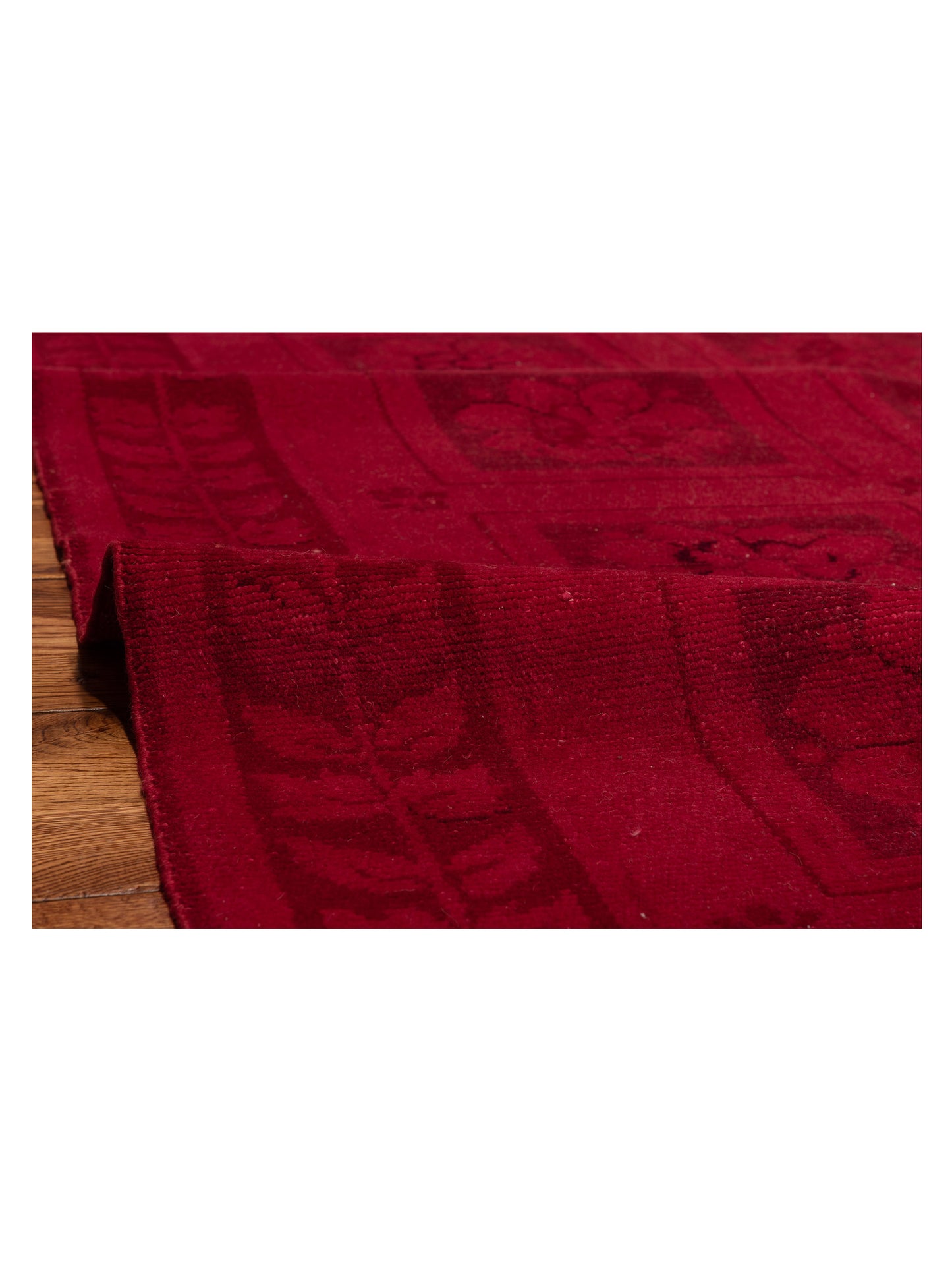 Vintage Red 8.4x9.5 Hand Knotted Rug