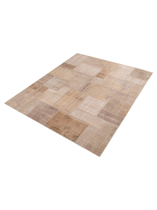 Patchwork Natural 8.3x9.10 Hand Knotted Rug