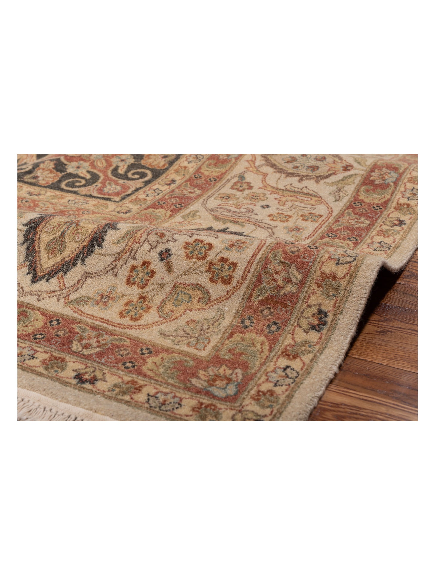 Jallira Charcoal Ivory 9x12.2 Hand Knotted Rug