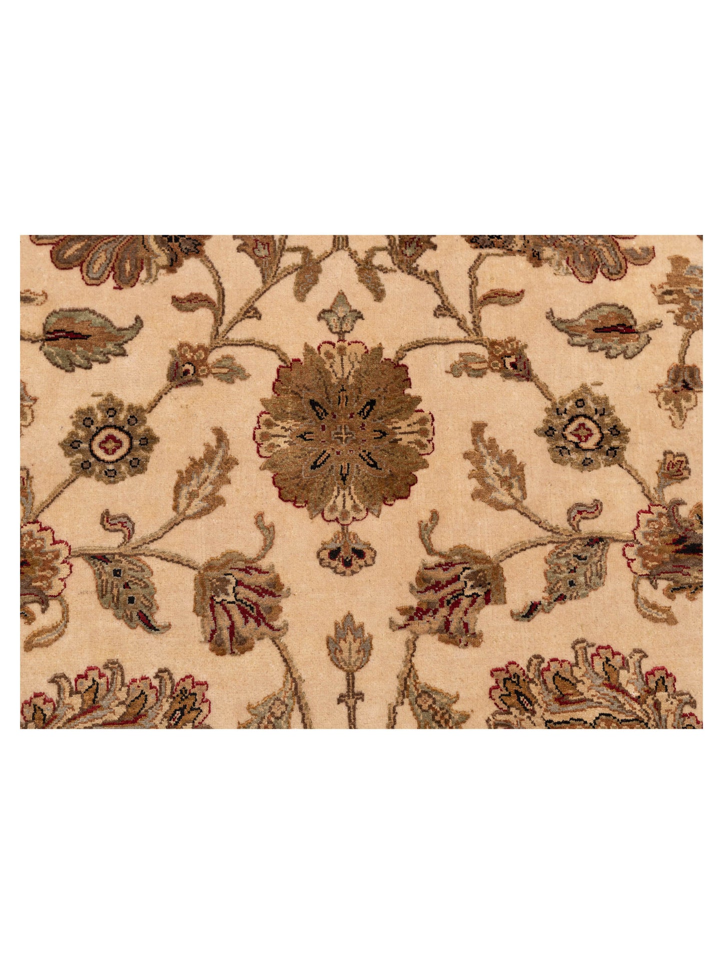 Javira Silk Beige Beige 8.11x11.10 Hand Knotted Rug