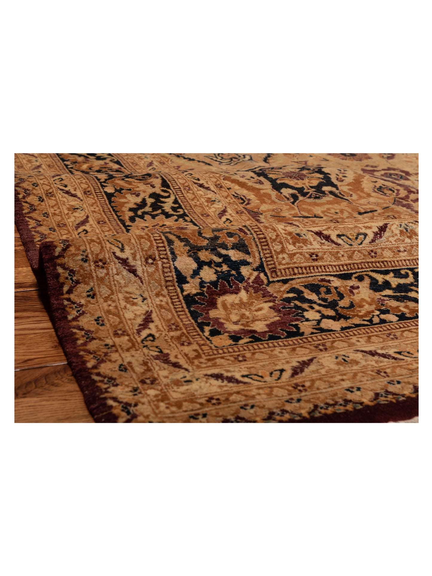 Jallira Burgundy Navy 8.1x10.3 Hand Knotted Rug