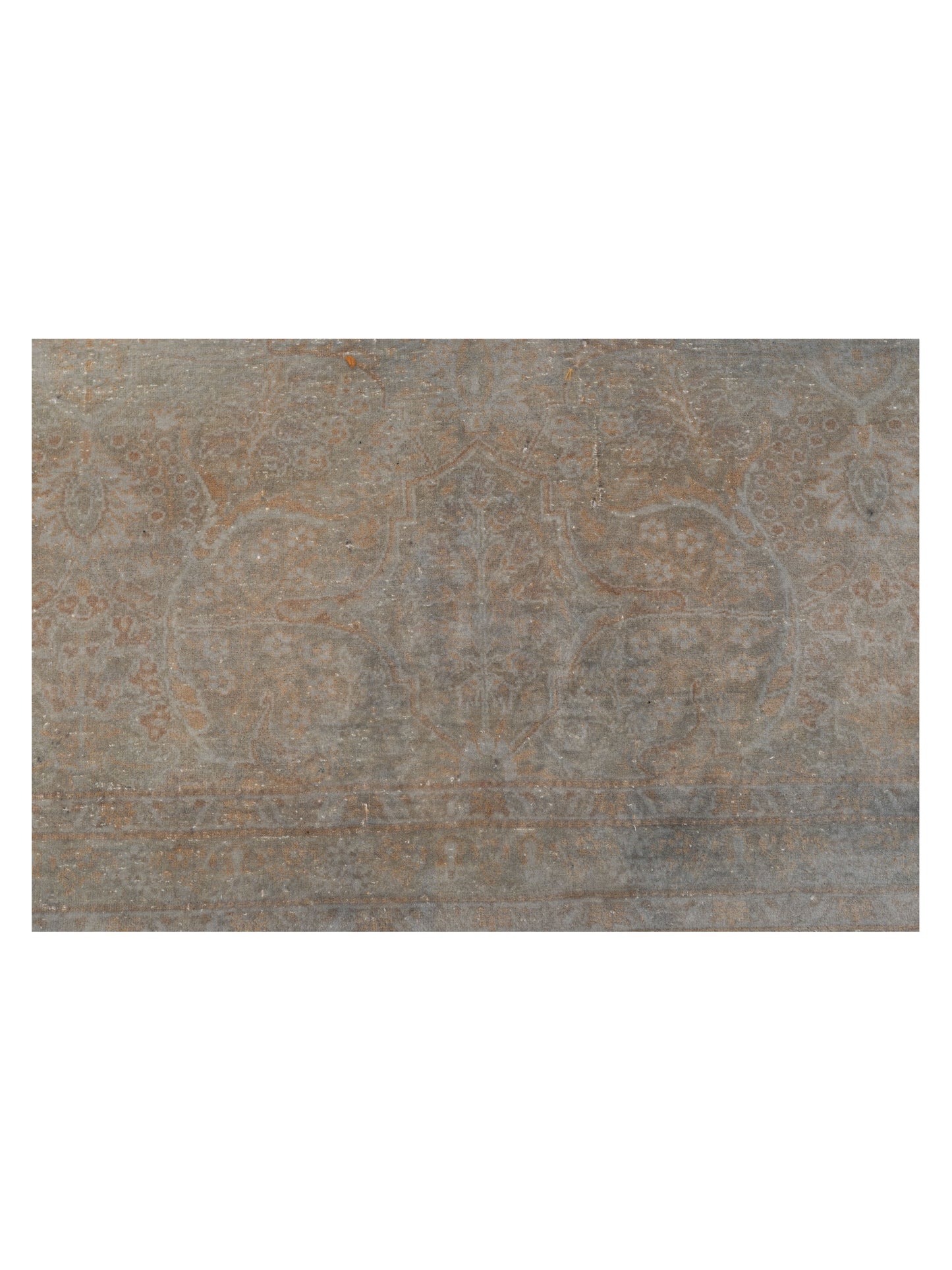 Vintage Silver 8x10.2 Hand Knotted Rug