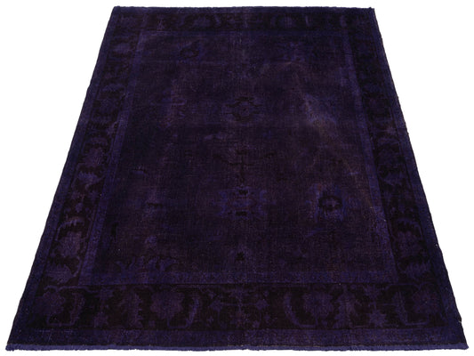 Vintage Purple 8.4x8.8 Hand Knotted Rug