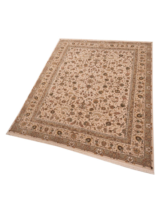 Artalya Ivory Ivory 9x12 Hand Knotted Rug