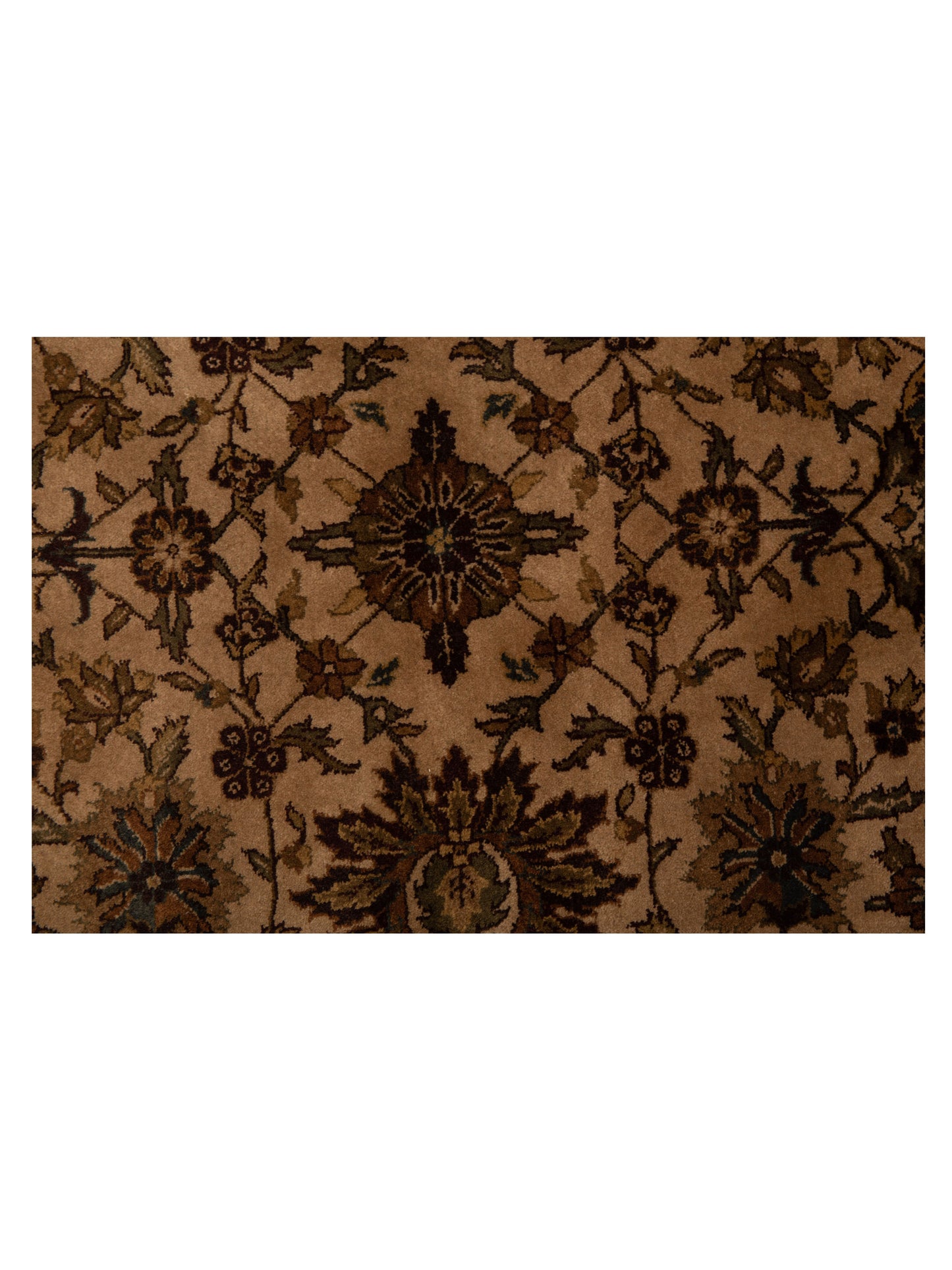 Corvella Beige Brown 9.9x9.9 Hand Knotted Rug