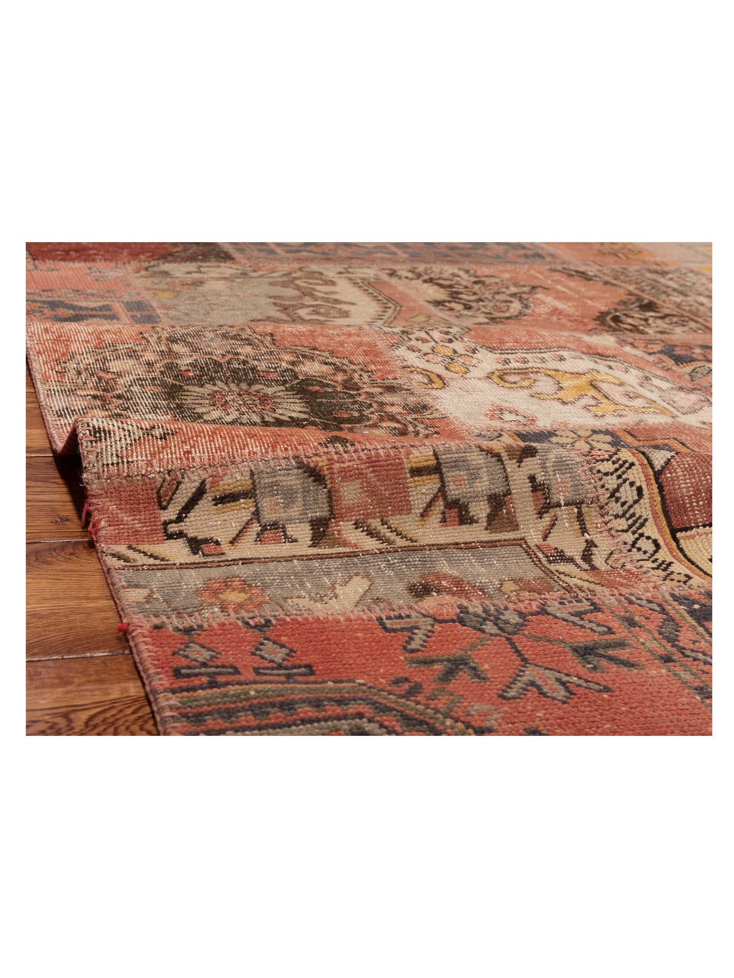 Patchwork Multi 6x13.10 Hand Knotted Rug