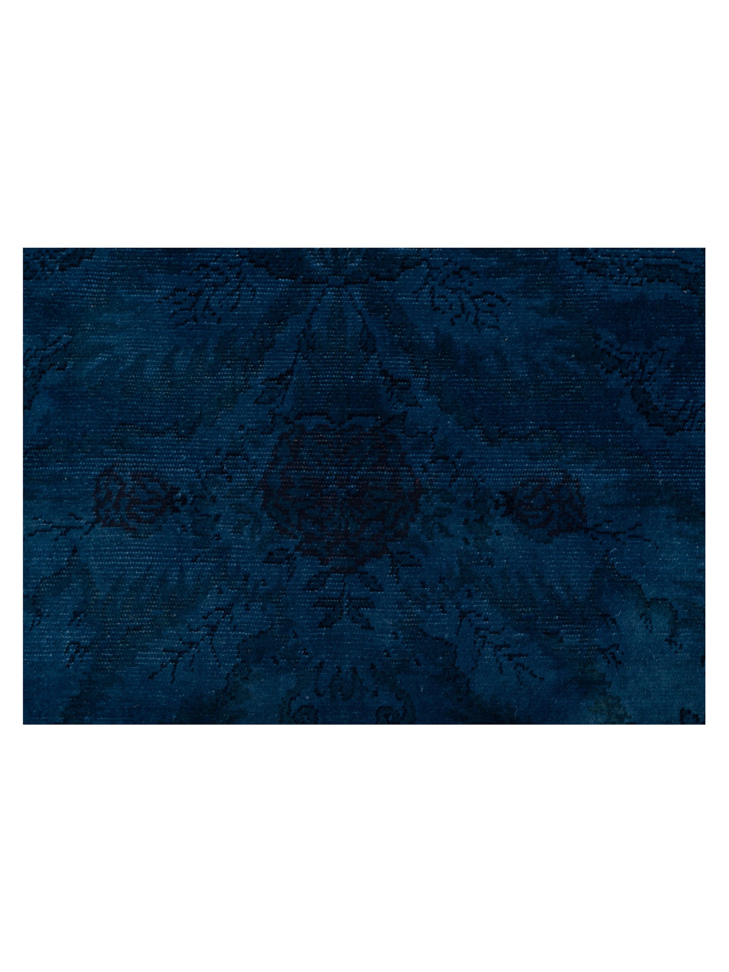 Vintage Dark Blue 12.3x14.9 Hand Knotted Rug