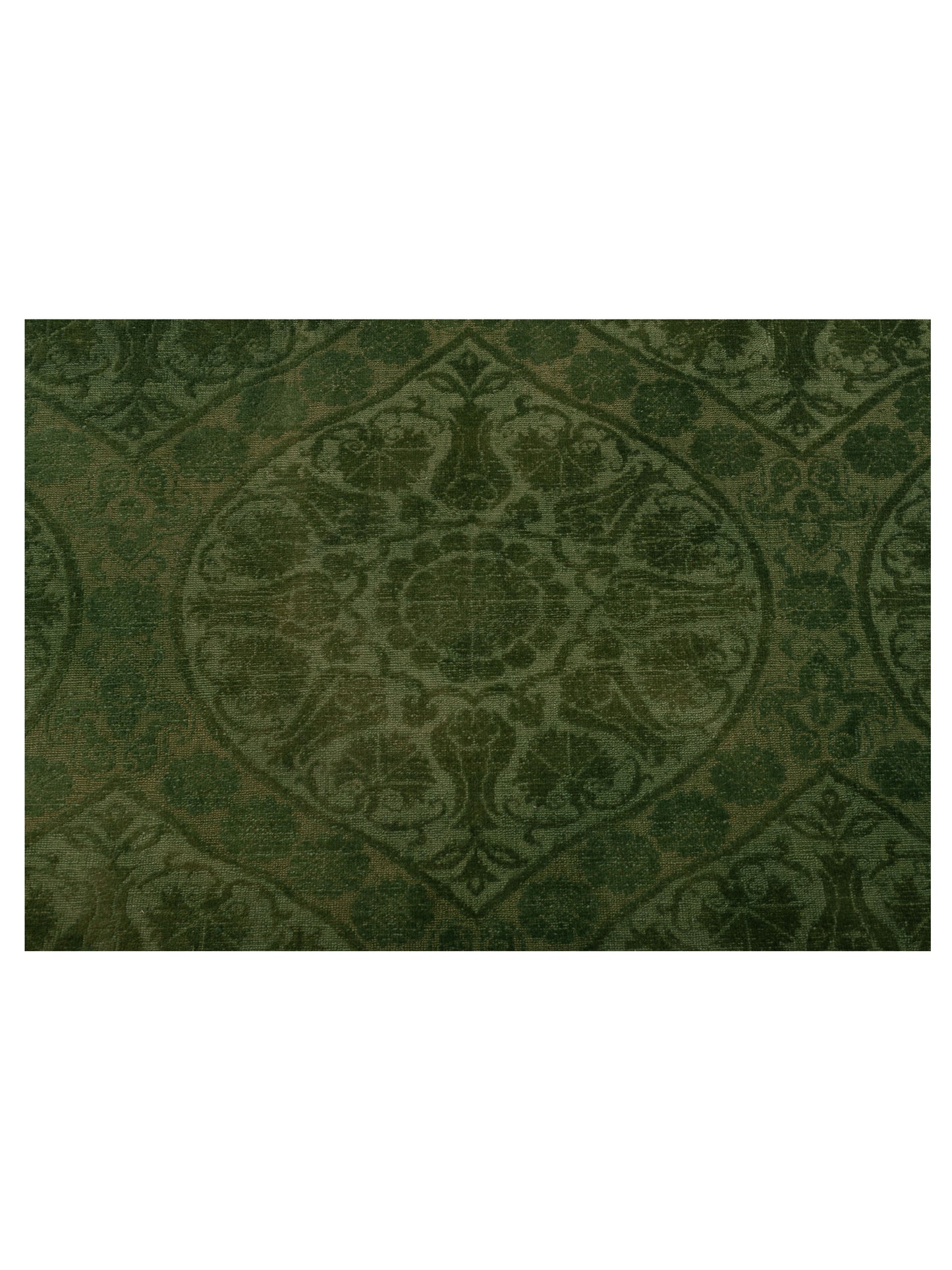 Rechromia Green Green 8.6x9.9 Hand Knotted Rug