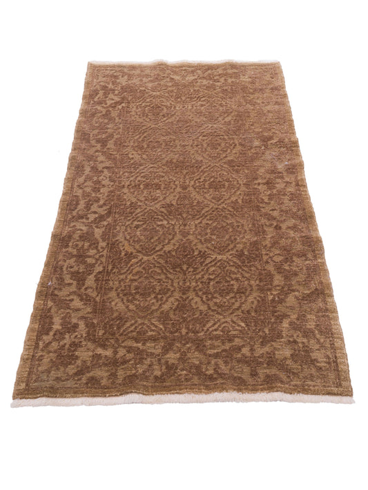 Defnera Light Brown Brown 2.7x4.8 Hand Knotted Rug