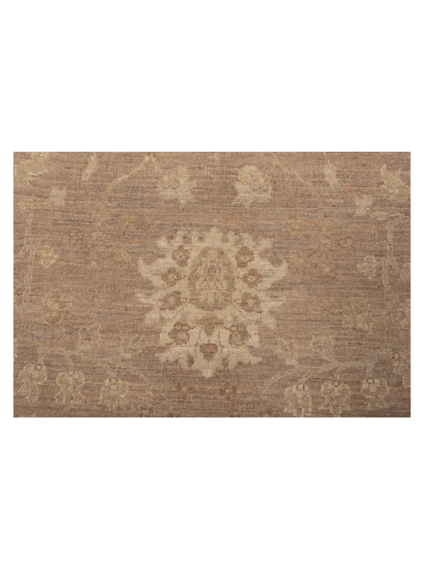 Lailora Brown Ivory 7.9x8.3 Hand Knotted Rug