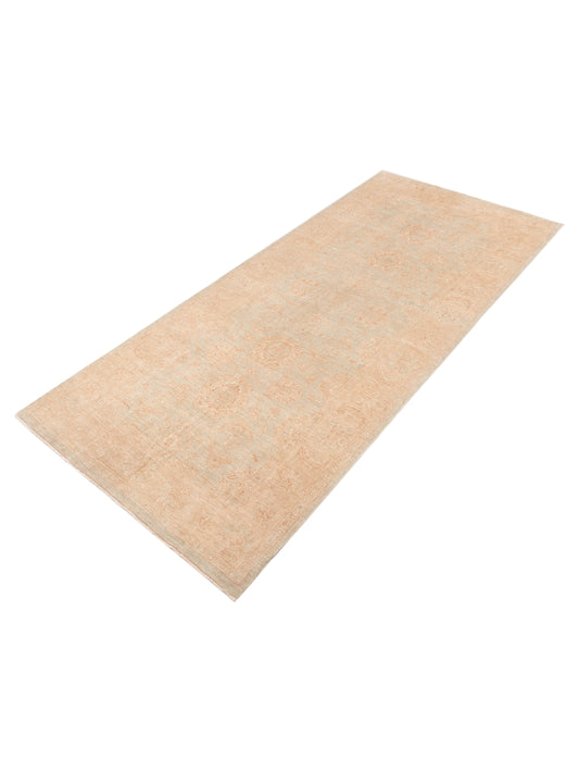 Lailora Blue Light Brown 5.11x13.7 Hand Knotted Rug