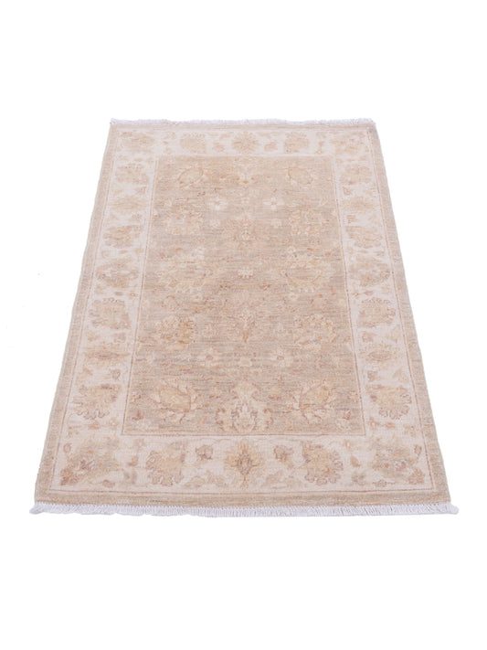 Lailora Light Brown Beige 2.8x3.11 Hand Knotted Rug