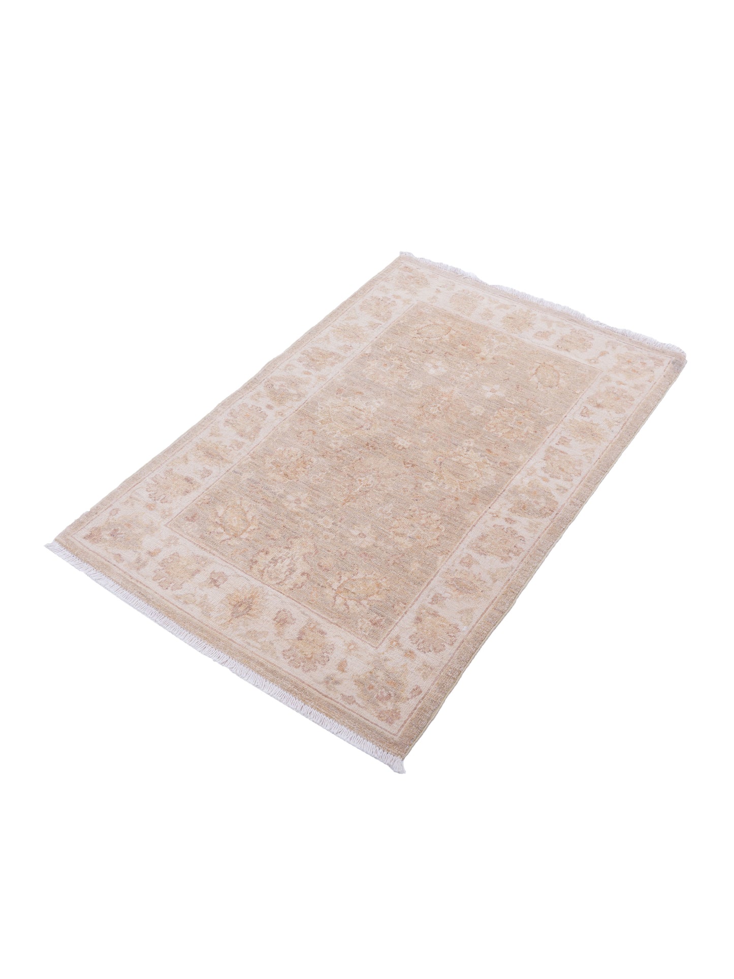 Lailora Light Brown Beige 2.8x3.11 Hand Knotted Rug