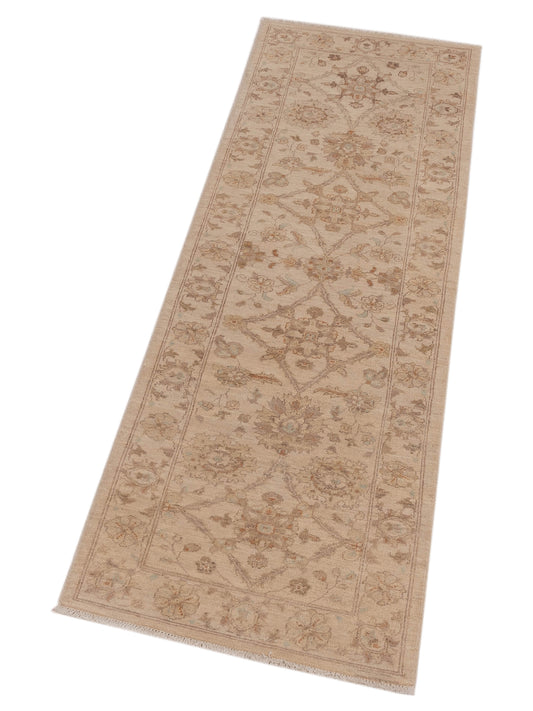 Lailora Ivory Ivory 2.7x8.2 Hand Knotted Rug