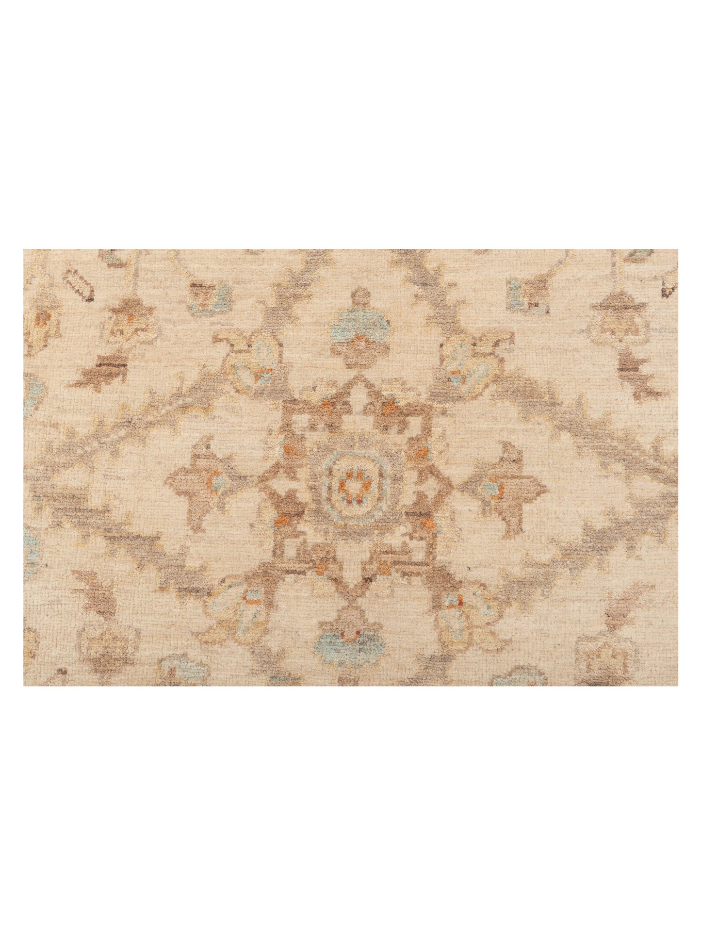 Lailora Ivory Ivory 7.9x10.7 Hand Knotted Rug