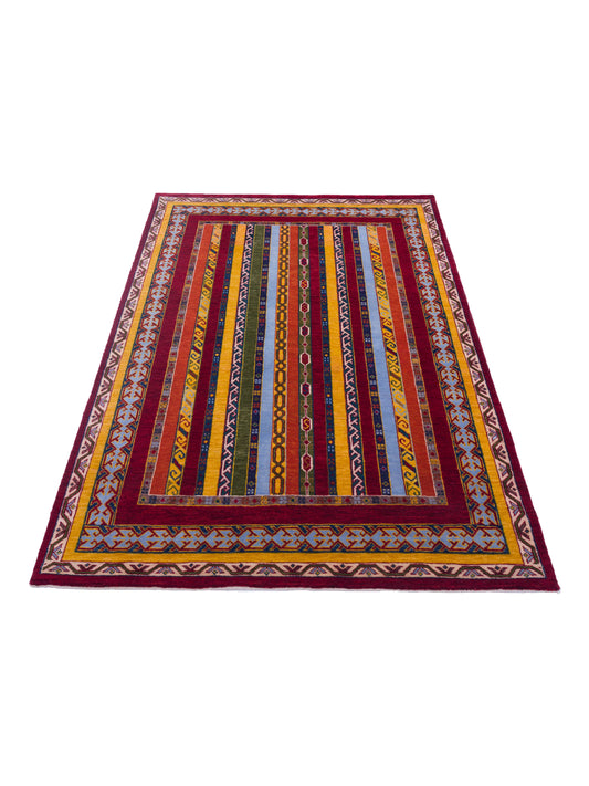 Shalanta Multi 4.1x5.10 Hand Knotted Rug