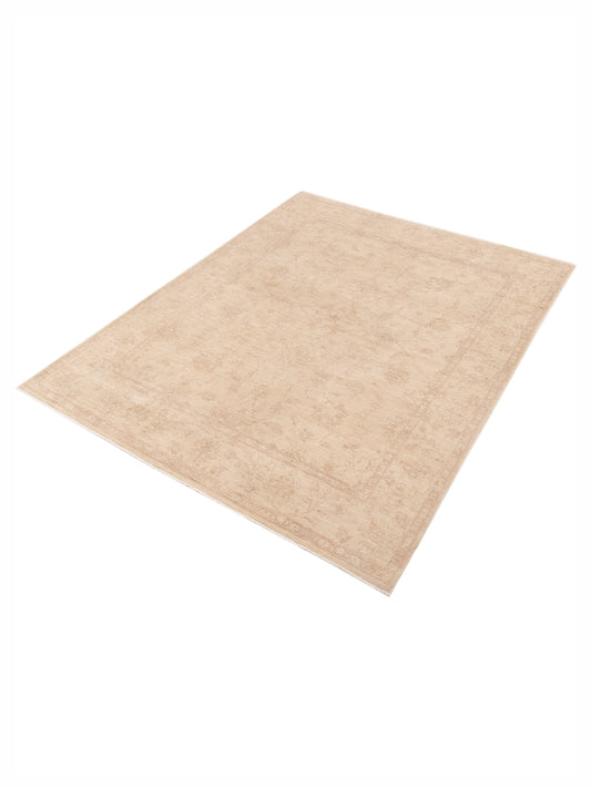 Lailora Cream Cream 8x10 Hand Knotted Rug