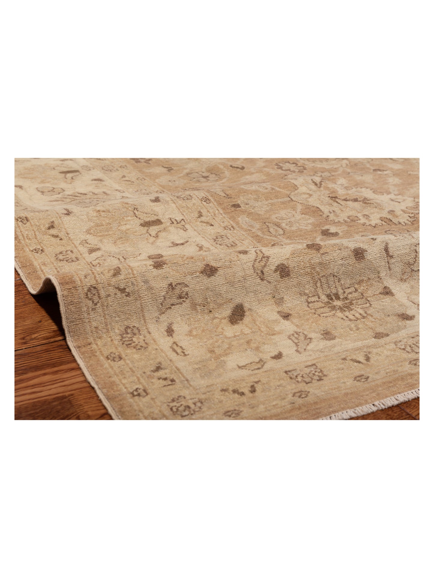 Lailora Brown Beige 8.8x11.10 Hand Knotted Rug