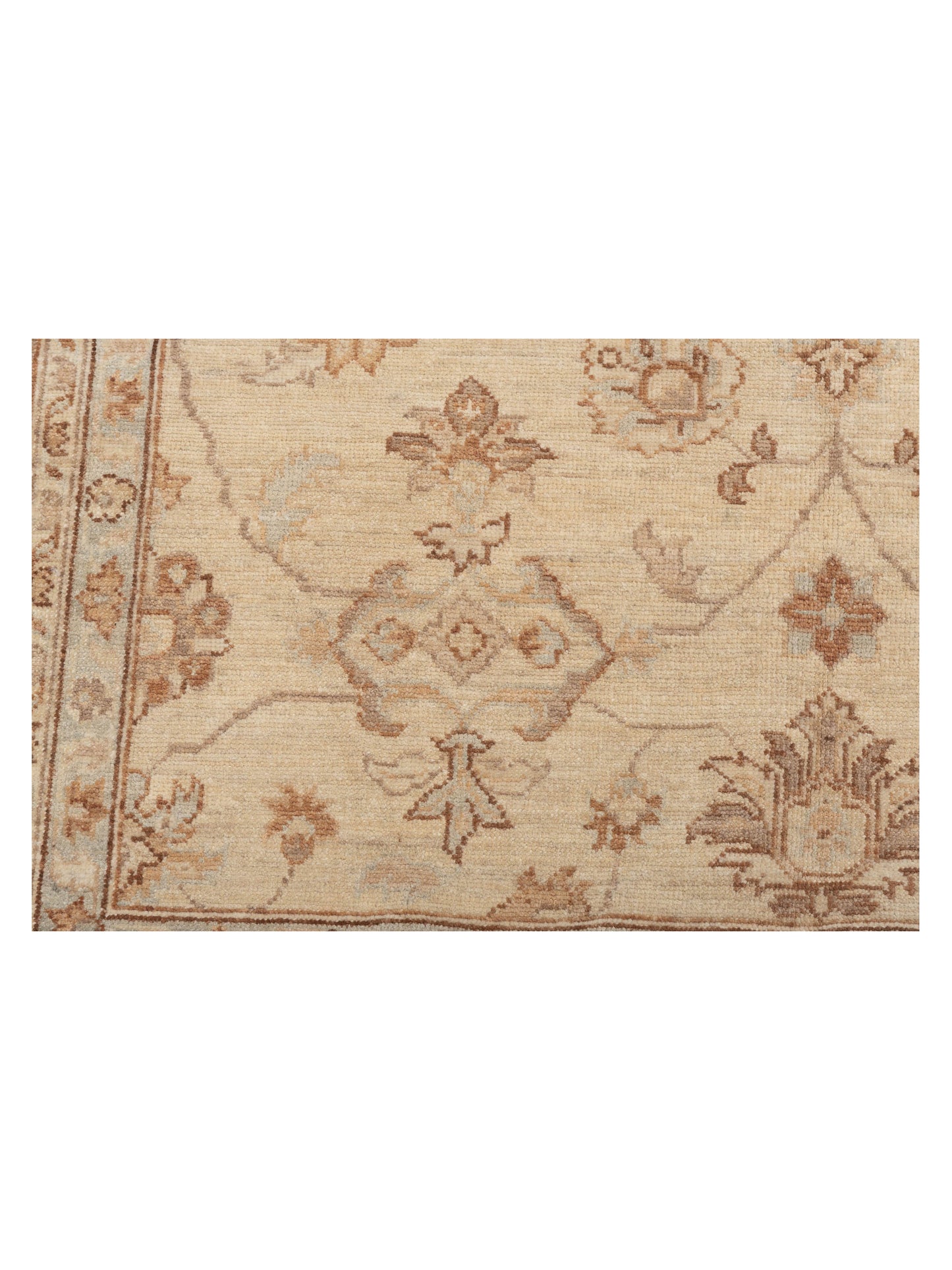 Lailora Ivory Brown 5.10x8.8 Hand Knotted Rug
