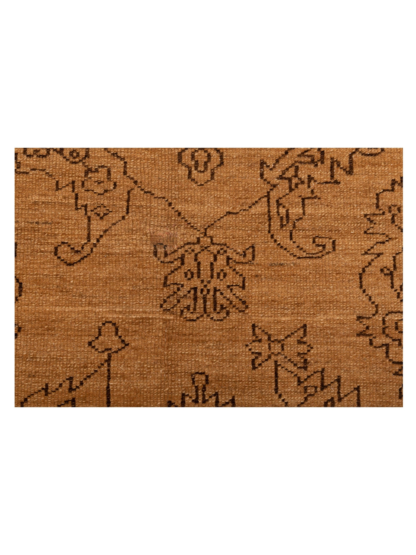Elowen Camel Brown 6.2x8.11 Hand Knotted Rug