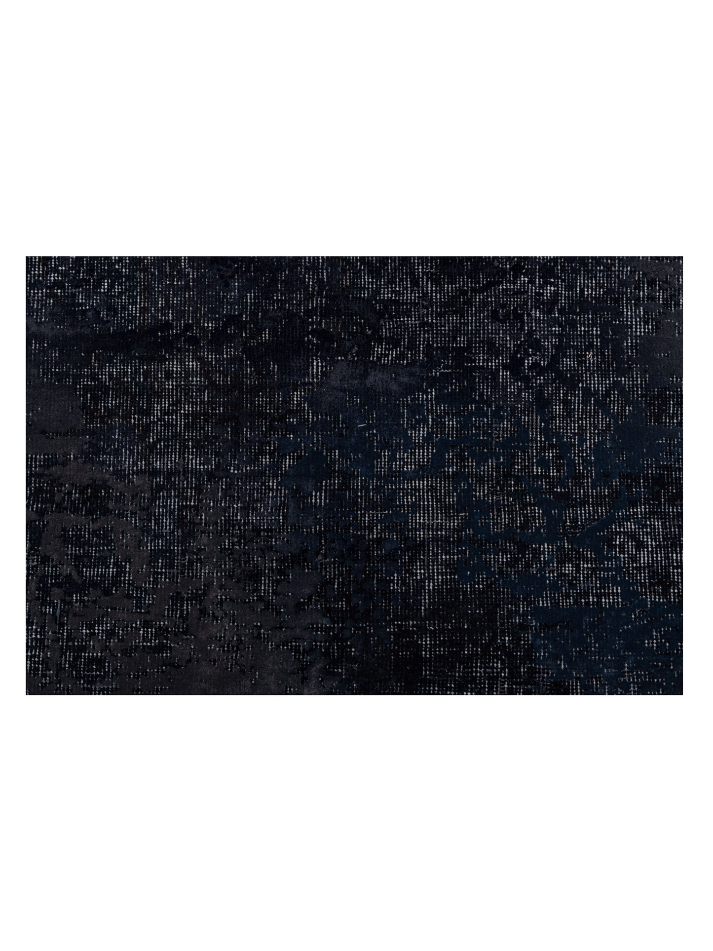Vintage Black 8.10x12.6 Hand Knotted Rug
