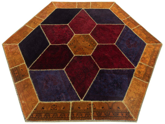 Patchwork Multi 8.2x9.6 Hand Knotted Rug