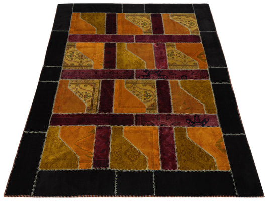 Patchwork Multi 9.4x12 Hand Knotted Rug