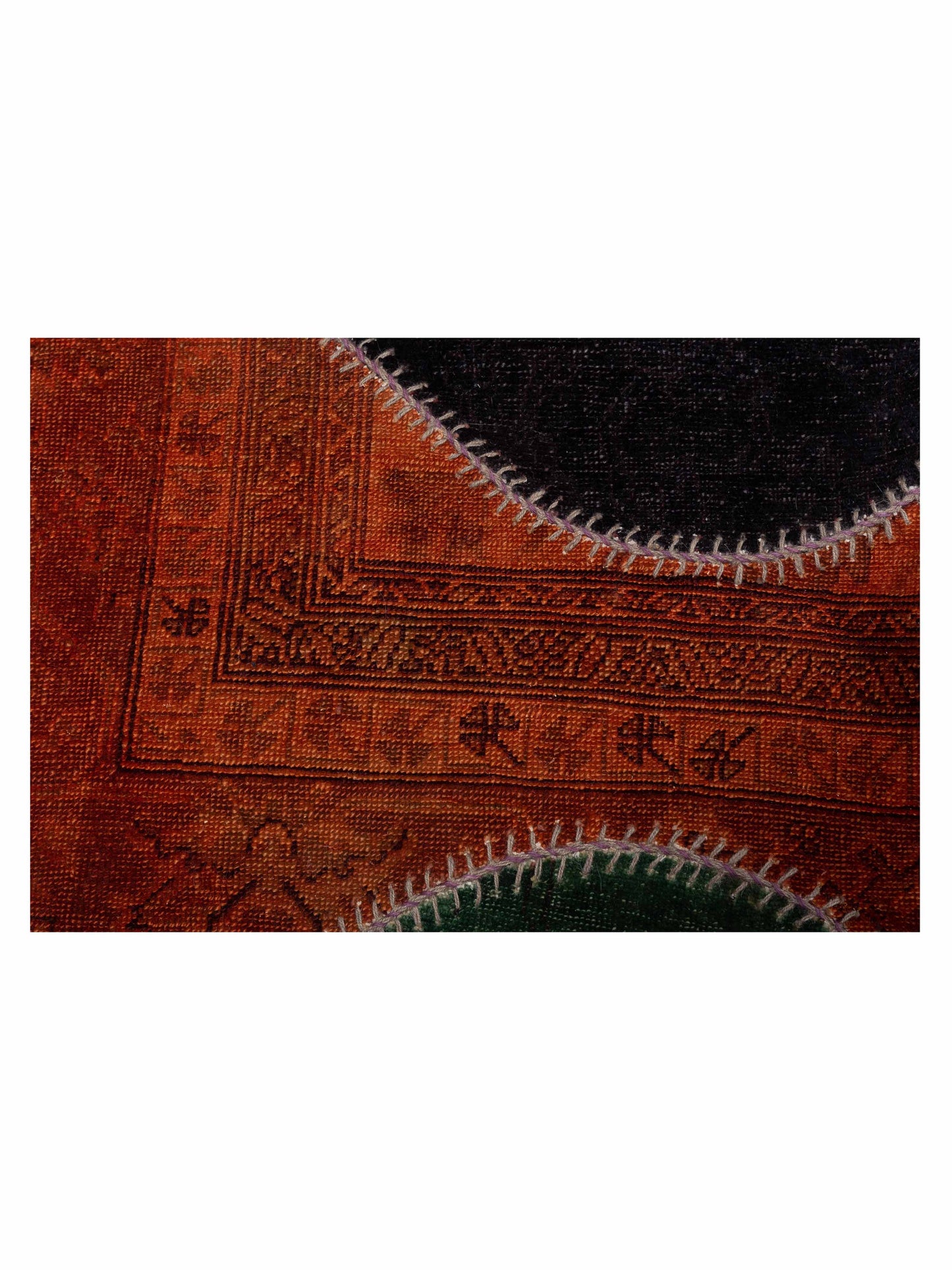 Patchwork Multi 7.3x8.8 Hand Knotted Rug