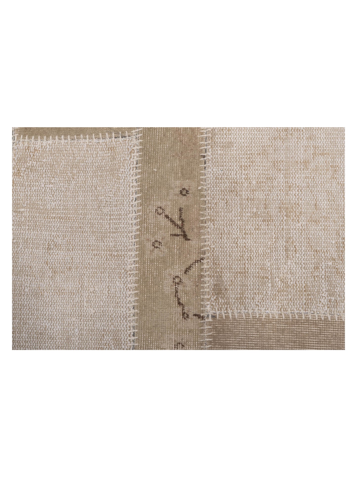 Patchwork Natural 8.4x9.11 Hand Knotted Rug