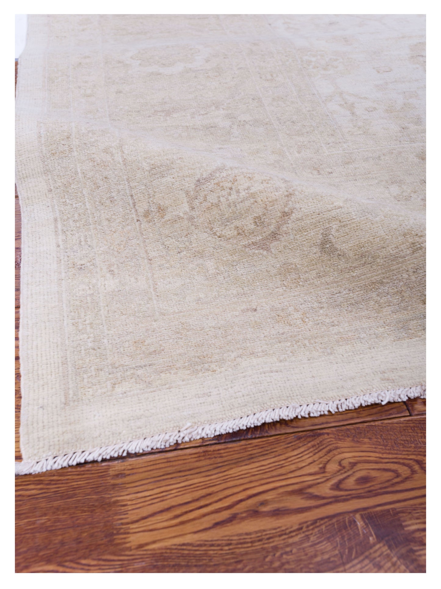 Lailora Ivory Gold 8x9.8 Hand Knotted Rug