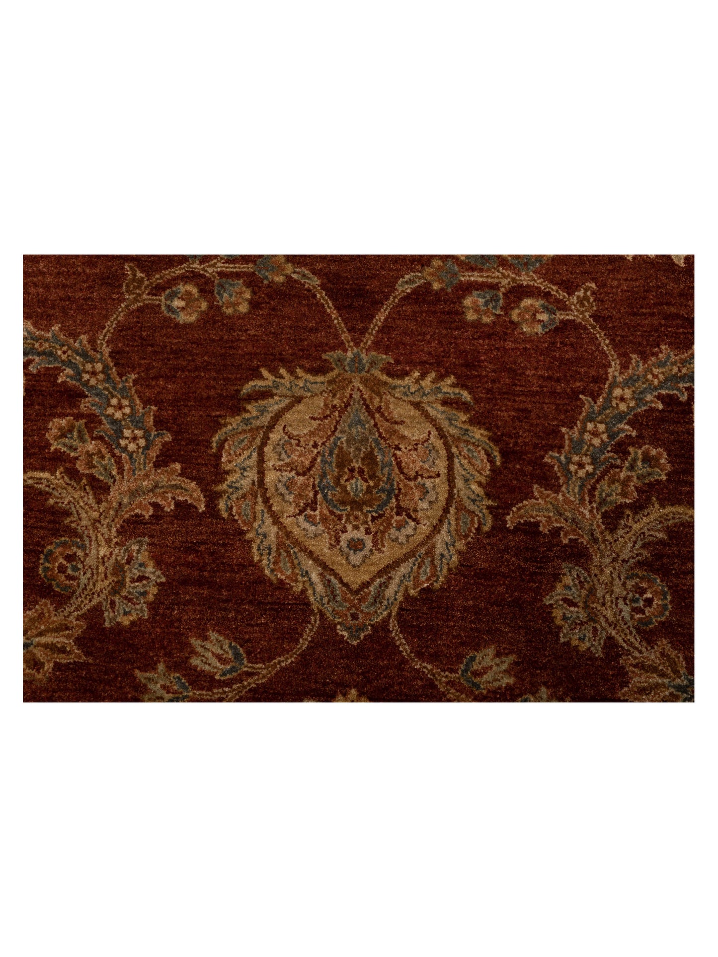 Corvella Rust Ivory 8x10 Hand Knotted Rug