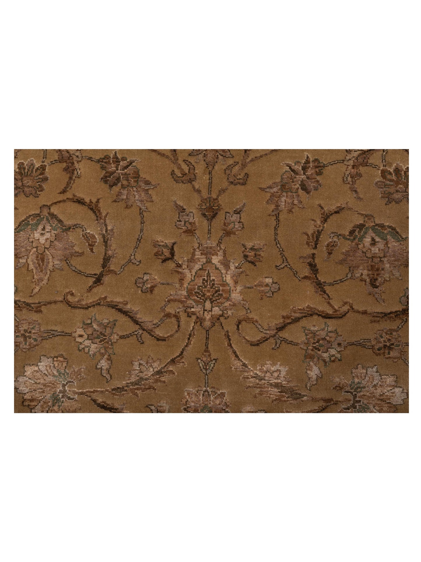 Javira Silk Gold Gold 8.10x12 Hand Knotted Rug
