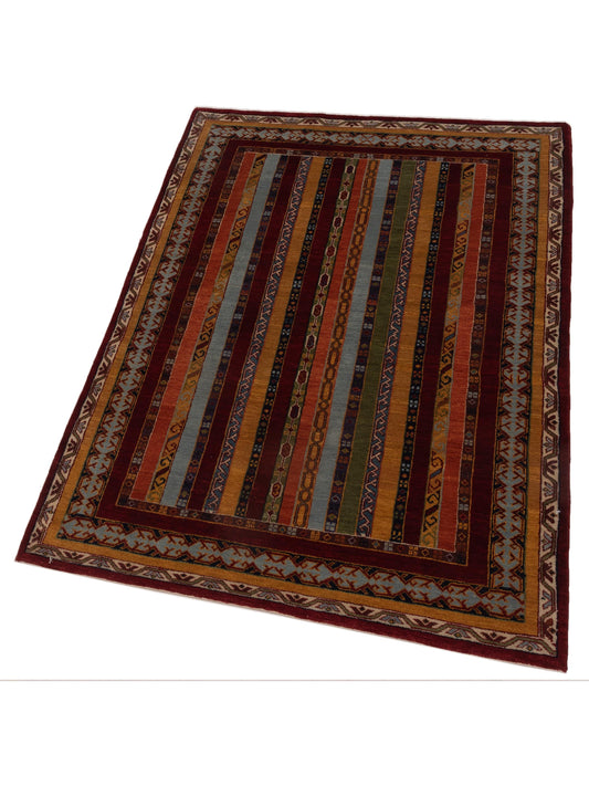Shalanta Multi 4.5x10 Hand Knotted Rug