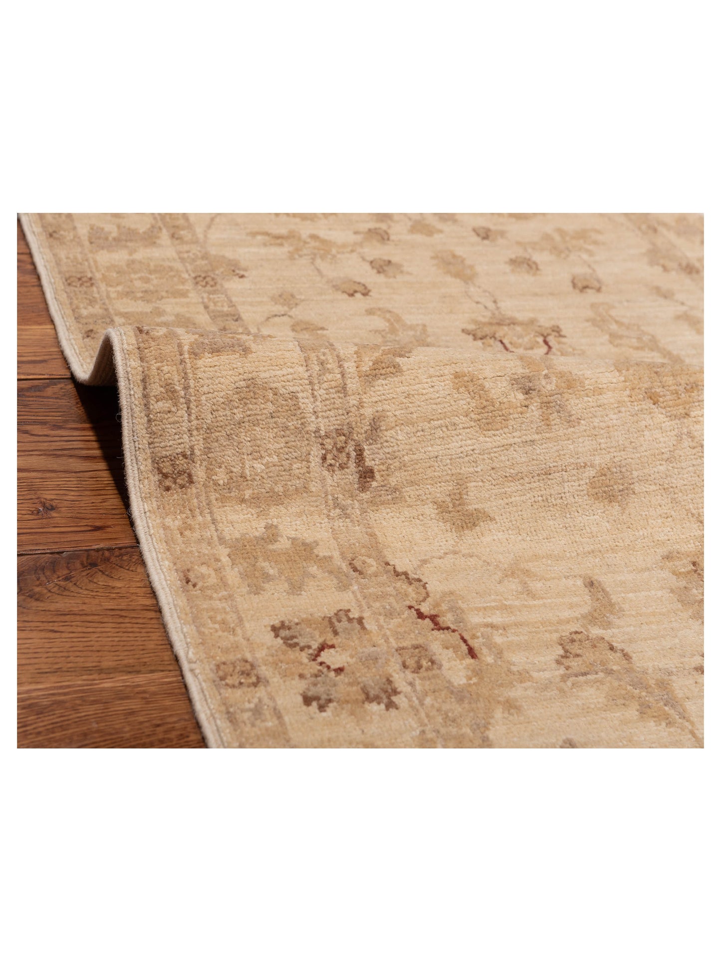 Sabira Ivory Ivory 2.7x7.9 Hand Knotted Rug
