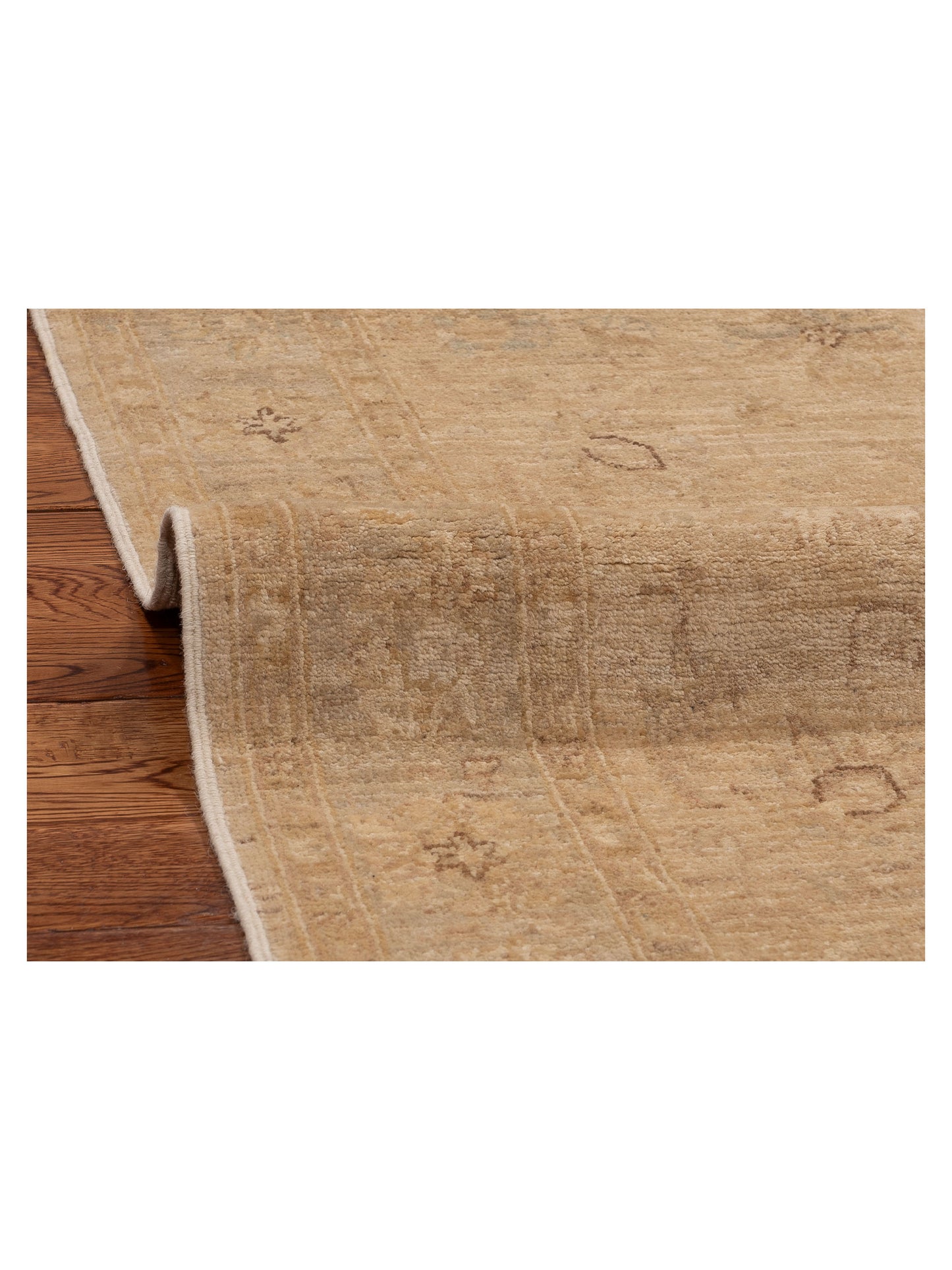 Sabira Beige Silver 3.11x5.9 Hand Knotted Rug