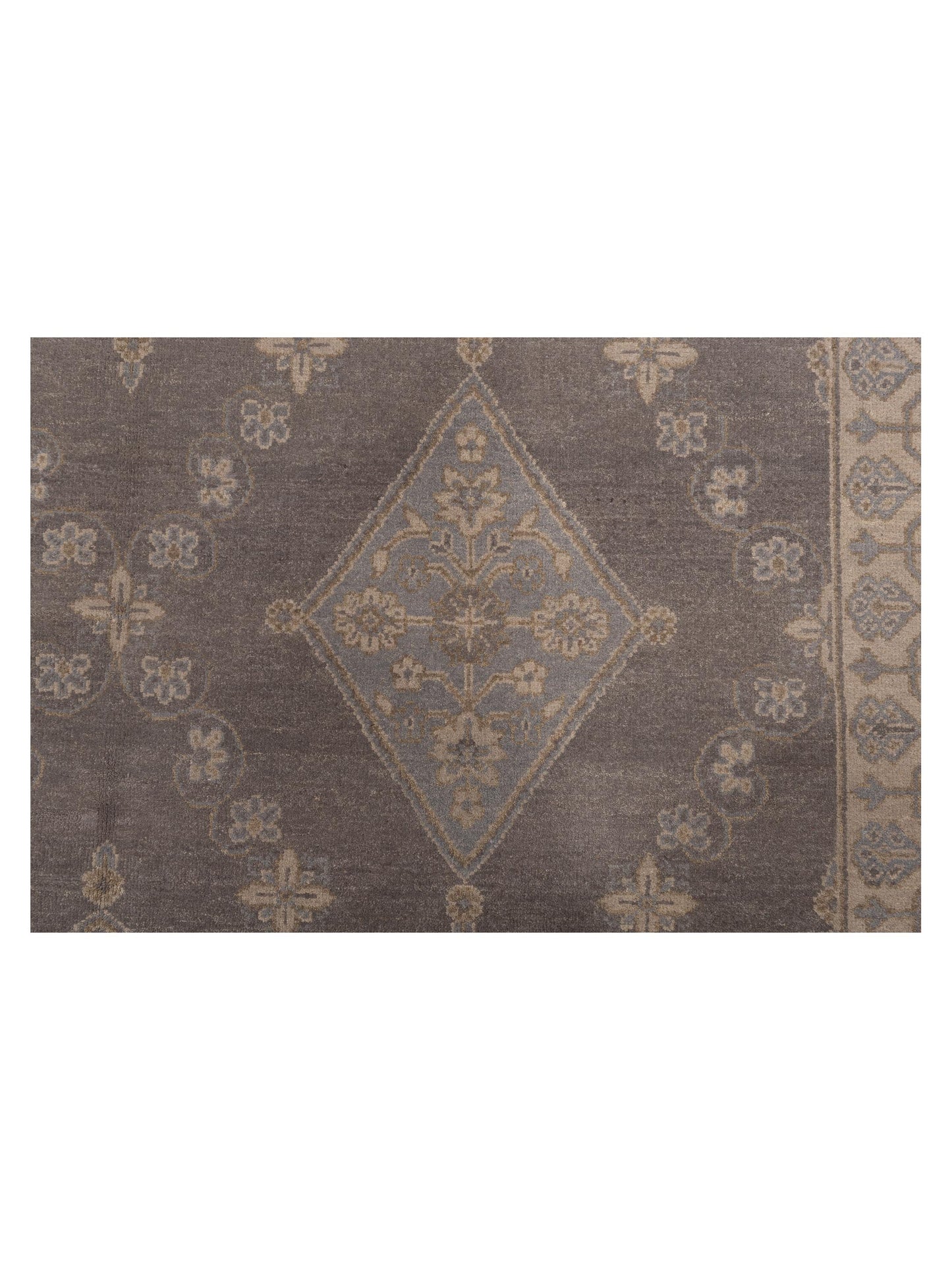 Rosetta Gray 8.1x10.1 Hand Knotted Rug