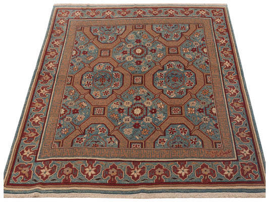 Antiqua Loom Multi 6.8x6.9 Hand Knotted Rug