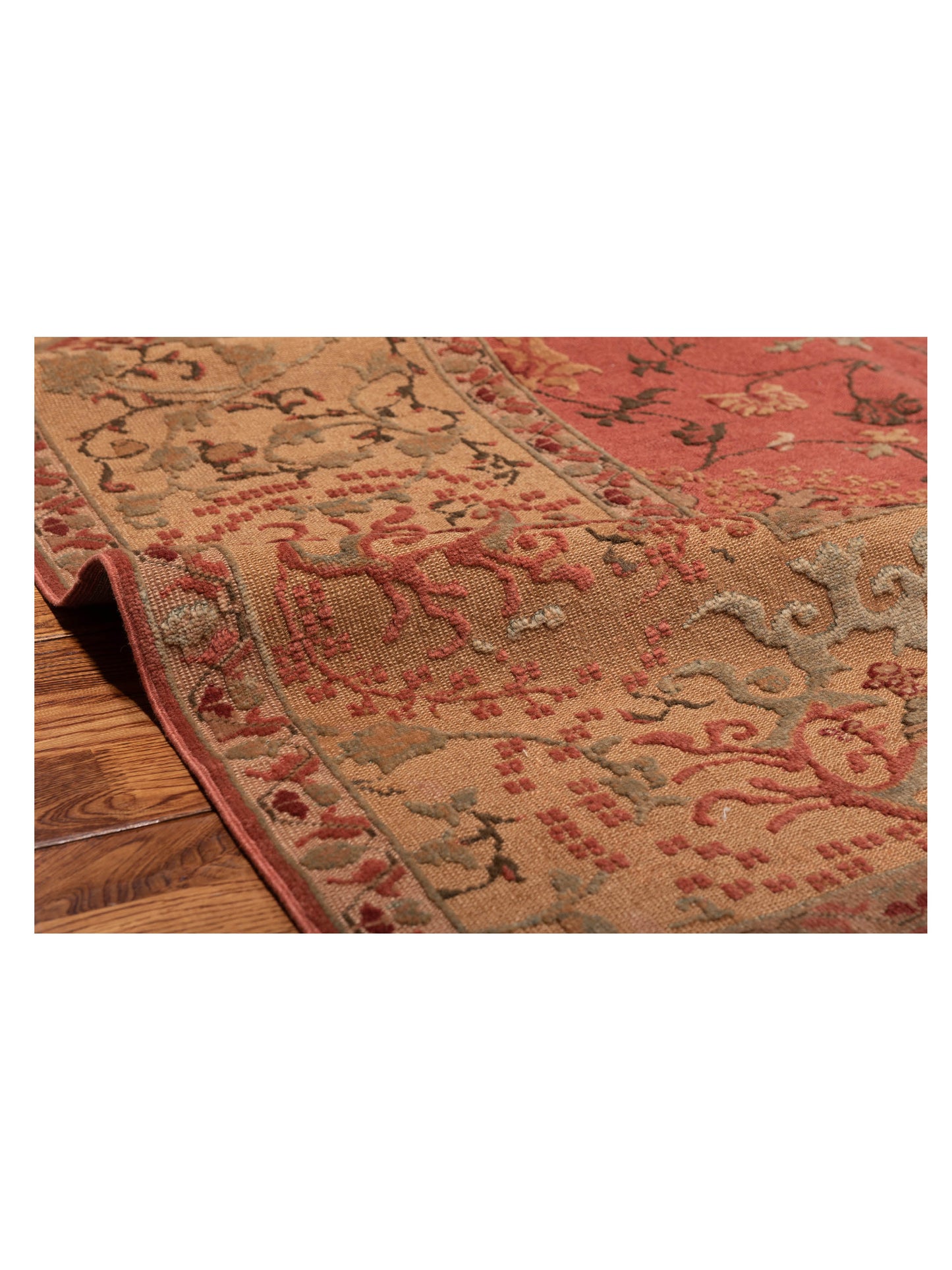 Antiqua Loom Pink Gold 9.3x1.10 Hand Knotted Rug