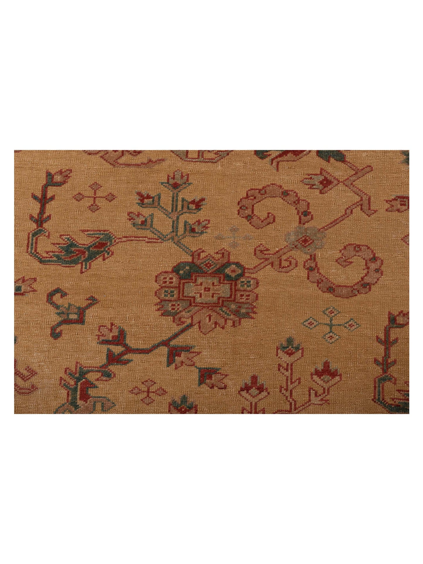 Antiqua Loom Gold Gold 7.10x9.2 Hand Knotted Rug