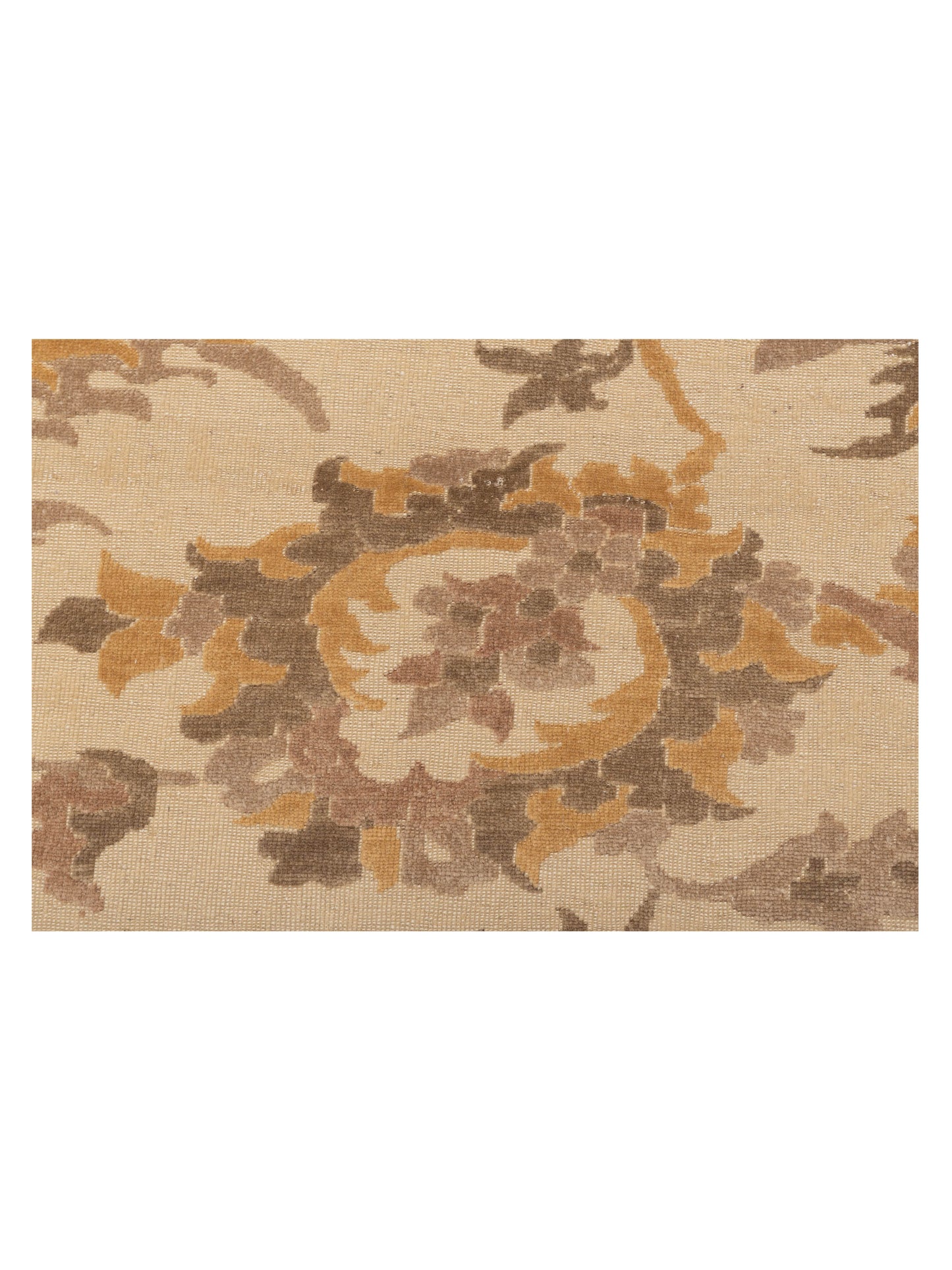 Antiqua Loom Ivory Gold 8.2x9.11 Hand Knotted Rug